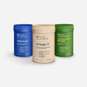Wsparcie tarczycy – BICAPS selenium, LIPOCAPS K2 D3 oraz OLICAPS omega 3